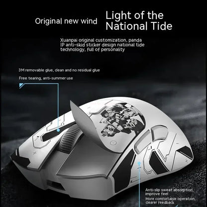 Metaphyuni Metapanda P1 kabellose Maus P1 Pro Max PAW3395, geringe Latenz, leichte E-Sports-Gaming-Maus, ergonomisch, Geschenk für PC-Gamer