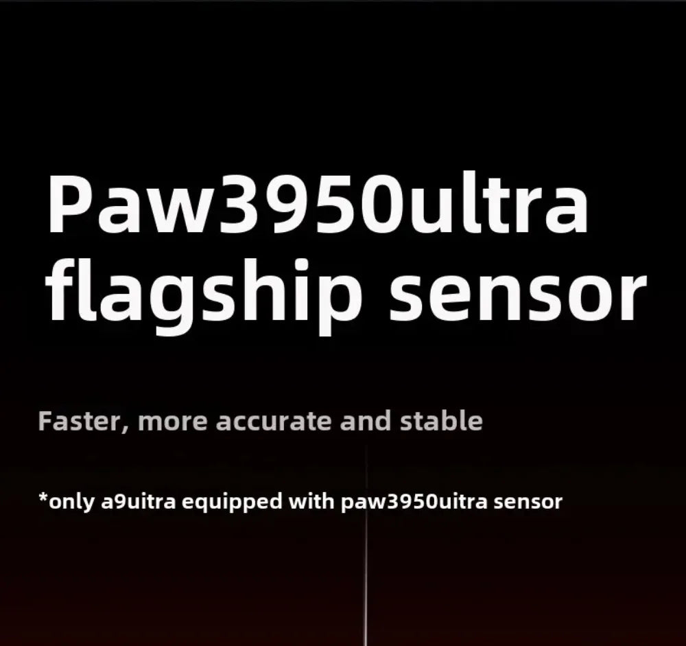 Rato Gaming Bluetooth Sem Fios ATK Dragonfly A9, Design Ergonómico, Resposta Rápida, PAW3950 Ultra, 800mAh, Leve, 8KHz, eSports