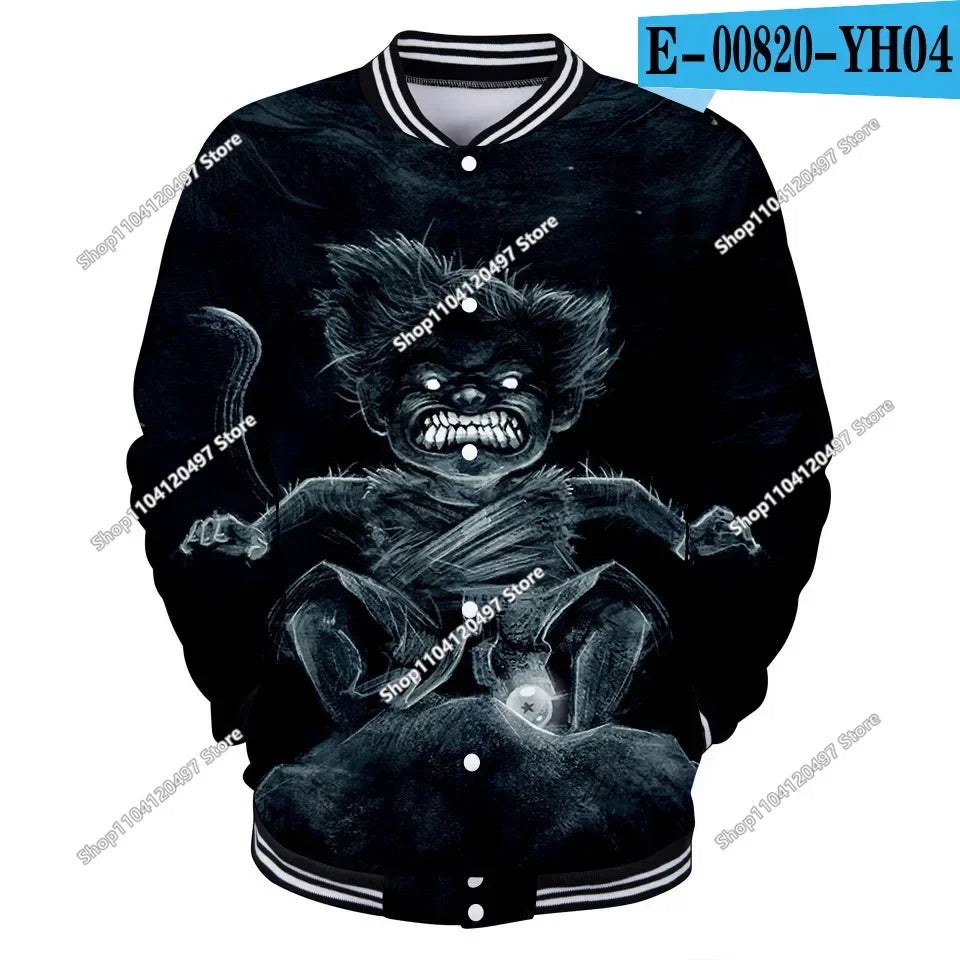 Neue japanische Anime Dragon Ball Z College-Jacke für den Herbst, lässiger Sweatshirt-Hoodie-Mantel, Marken-Baseballjacke