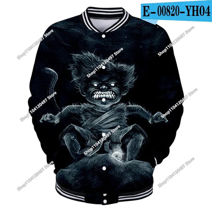 Neue japanische Anime Dragon Ball Z College-Jacke für den Herbst, lässiger Sweatshirt-Hoodie-Mantel, Marken-Baseballjacke