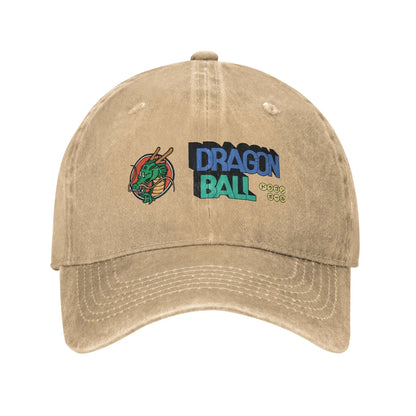 Dragon Ball Shenron Logo Baseball Caps Unisex Distressed Denim Snapback Cap Goku Kakarot Manga Outdoor Adjustable Fit Caps Hat