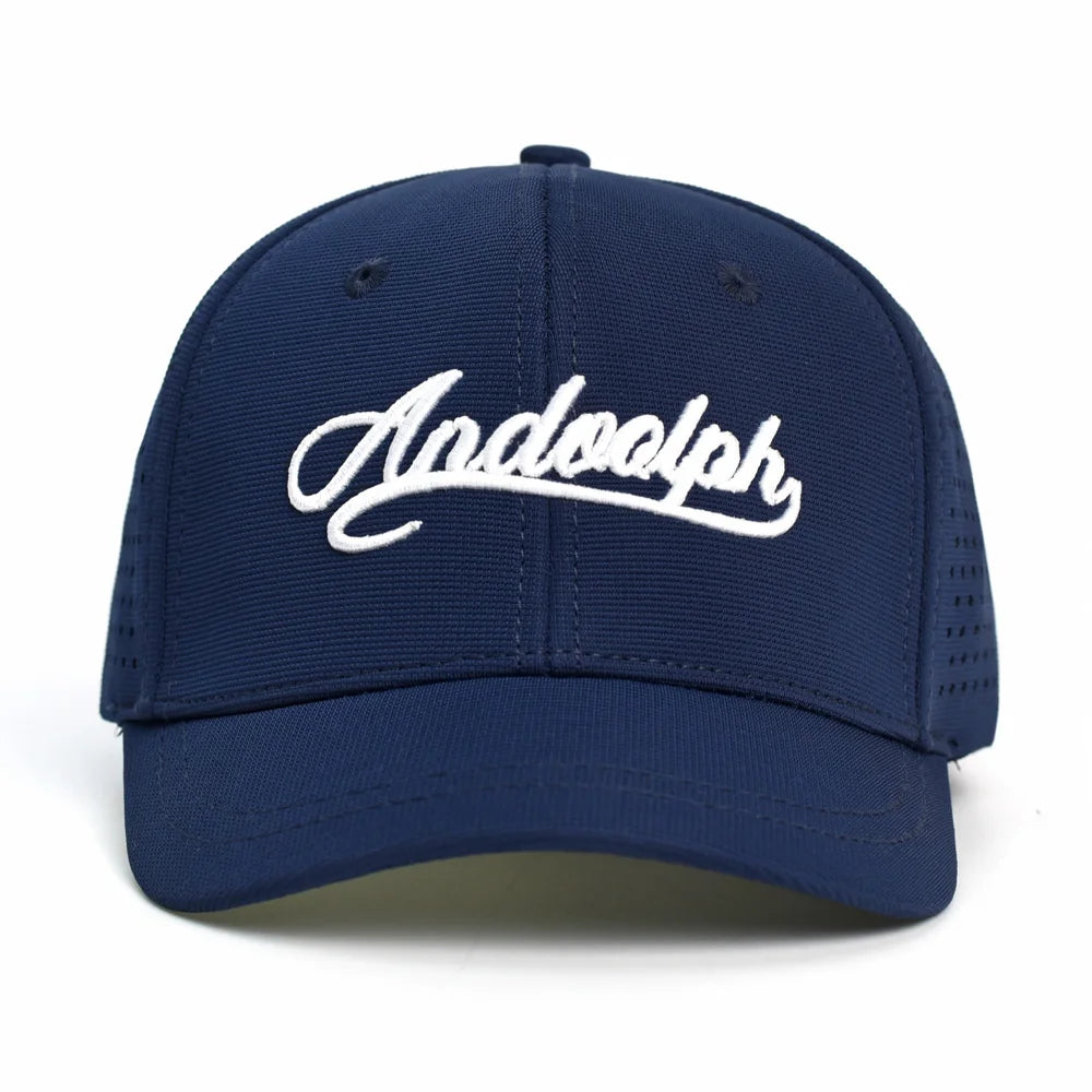 Baseballkappe mit Netzstoff, kurzer Krempe, geschlossener Rückseite, atmungsaktiv, Snapback-Kappen, eng anliegend, Dad-Cap, verstellbar, einfarbig, Trucker-Stil