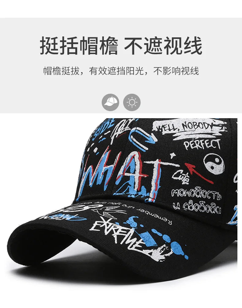 Mode Hip Hop Baseballkeps personlighet Trucker-kepsar Bomull Snapback-keps Utomhus solhattar sport fritidskeps