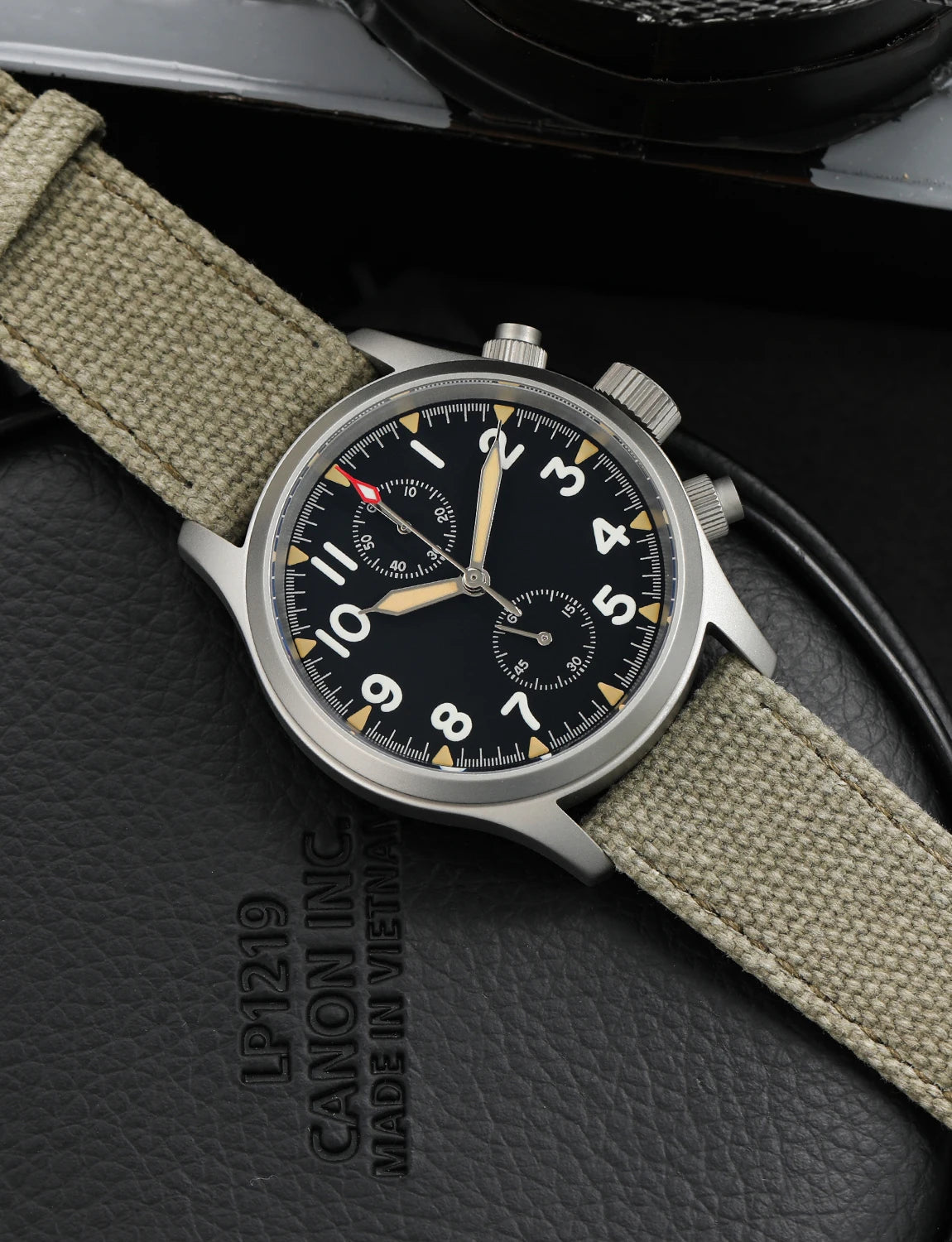 Militado ML1868 Watch VK61 Quartz Movement 100m Waterproof Watches Men Stainless Steel Chronograph Sapphire Crystal Wristwatch