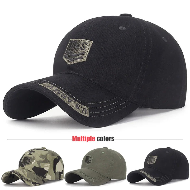 Frühling- und Herbst-Baseballkappe aus weicher Baumwolle für den Outdoor-Bereich, vielseitig kombinierbar, mit Sonnenblende, im Camouflage-Design