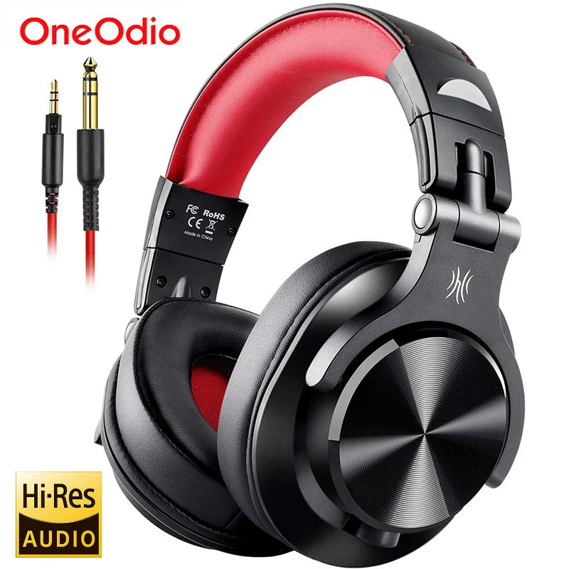 Cuffie OneOdio A71 cablate over-ear HiFi Studio DJ con microfono – Headset gaming professionale per monitoraggio con bassi profondi