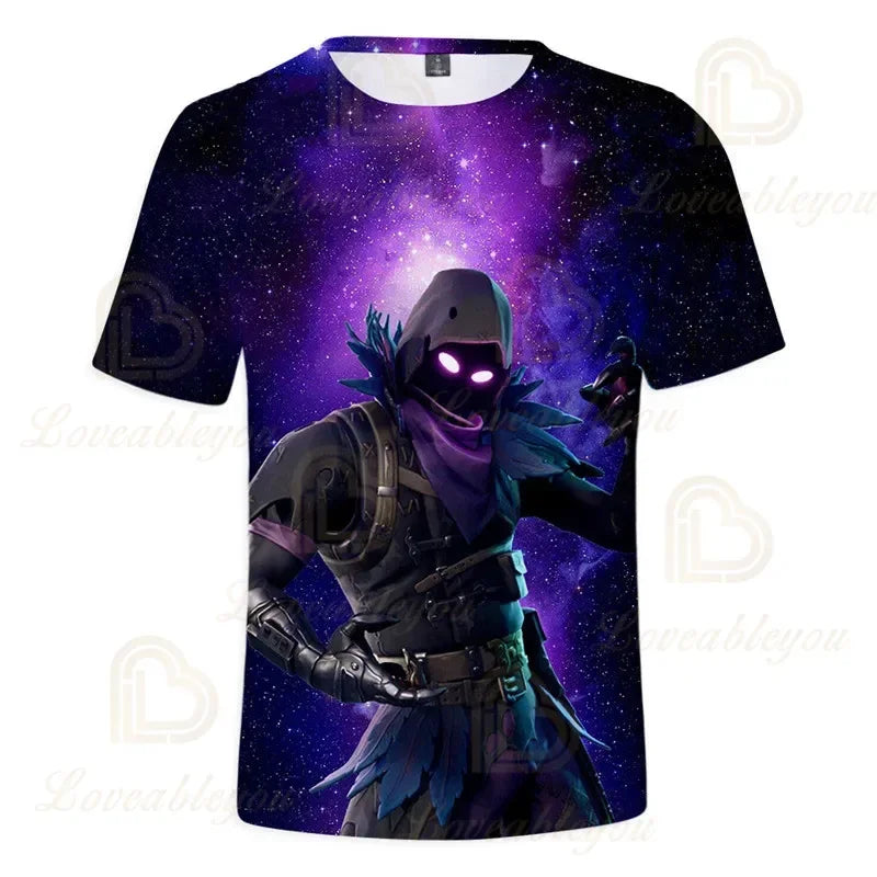 Red Jade Fortnite Anime Battle Royale 3D T-Shirt for Men Women Kids - Pelly T-Shirt Birthday Gift for Girls And Boys