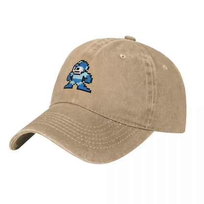Megaman 8-bittinen baseball-lippis, uusi, söpö, vintage, ylellinen hattu, miehille ja naisille