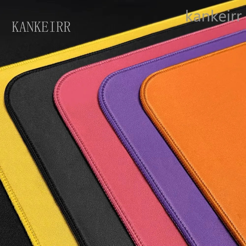 Schwarzes Speed-Mousepad, einfarbig, hochelastisch, rutschfeste Unterseite, Gaming-Mausmatte, Premium-E-Sports-Mousepad, ultrafeine Oberfläche, Deskmat