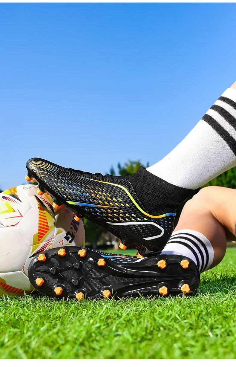 Mens Football Field Boots Ultralight Turf Indoor Society Training Soccer Shoes Cleats for Kids Sneakers TF/FG Football Shoes
