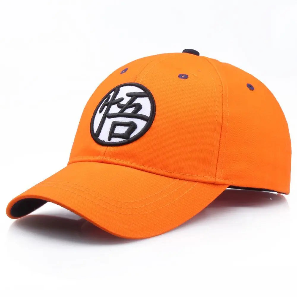 Dragon Ball Son Goku -baseball-lippis, jossa on korkealaatuinen brodeerattu painatus; unisex-kesälippis, pyöreä kruunu, leveä lieri, duckbill-malli