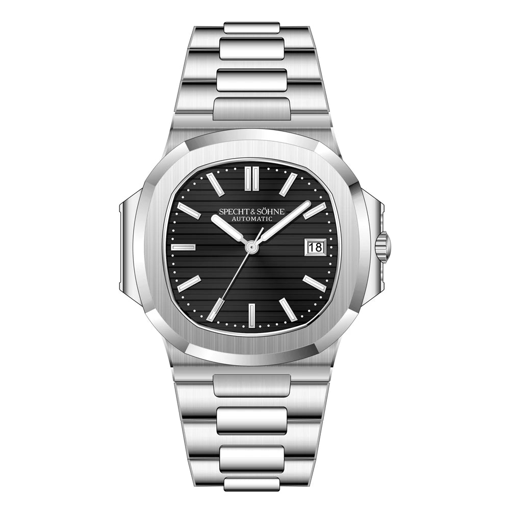 2025 Specht&Sohne New Hot Selling Men's Automatic Mechanical Watch Sapphire Crystal Stainless Steel Sports Watch Waterproof 50M
