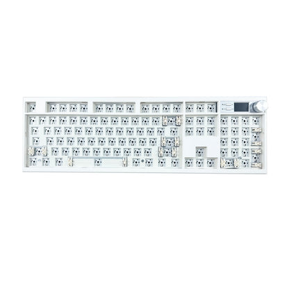 GMK104 Mechanical Keyboard Kit Three Mode Gaming Keyboard Hot Swap Backlit Gasket Structure This VIA with display screen