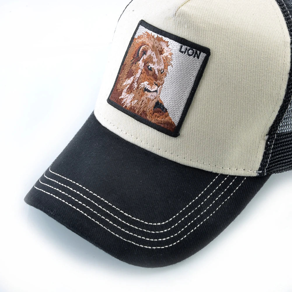 Hip Hop Baseball Cap With Lion Embroidery Patch Snapback Streetwear Trucker Caps Men Women Drake Baseball Hats Four Season Hat
