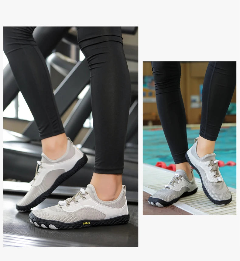 36-48# Gym Footwear Unisex Seaside Aqua Shoes Couples Vacation Beach Game Wading Shoes Men Squat Fitness Shoes Women Yoga Shoes