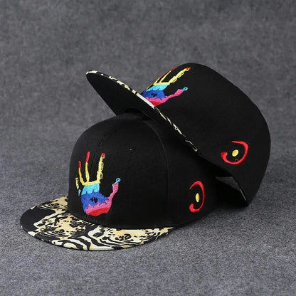 Baseballcap mit flachem Schirm, Buchstabenstickerei für Herren, vielseitig kombinierbar, Damen-Sommer-Hip-Hop-Hut, Outdoor-Sonnenschutz, verstellbare Schirmmütze