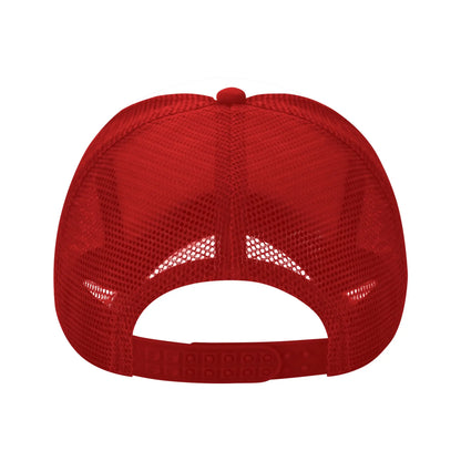 PSOE Logo Pedro Sanchez Mesh Trucker Hat Trendy  Summer Breathable Mesh-back Baseball Cap Adjustbale For Casual Wear