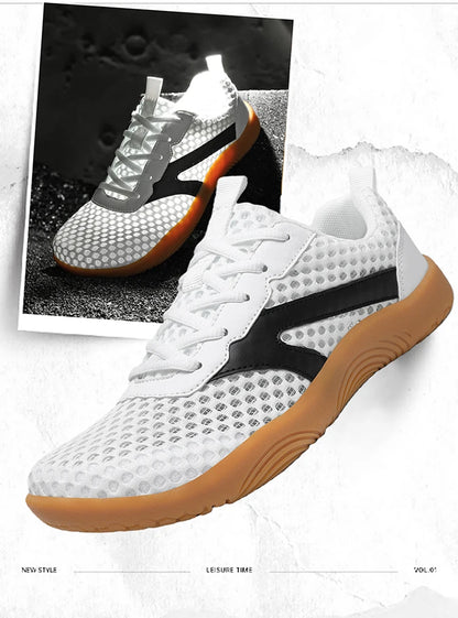 Herren-Barfuß-Loafer mit breitem Design, rutschfest, Freizeitschuhe/Wanderschuhe, in mehreren Farben erhältlich, atmungsaktives Mesh-Herrenschuhwerk