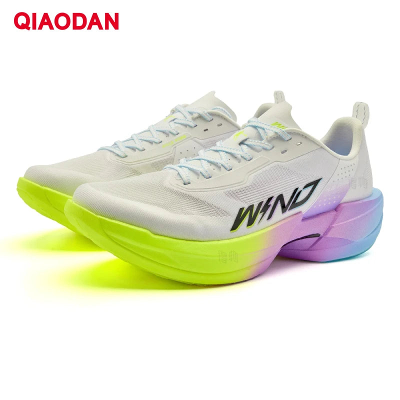 QIAODAN WIND 4PRO Marathonlaufschuhe mit Carbonplatte für Herren – professionelle Racing-Sneaker 2026, atmungsaktive Laufsportschuhe QDB023262291