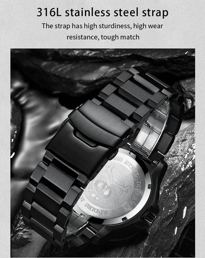 ADDIESDIVE 2023 Men's Sports Watch Military Sports Luxury Rotating Bezel Luminous Watch Nylon Strap 50m Waterproof Quartz Watch