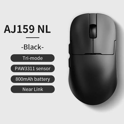 AJAZZ AJ159 NL trådlös mus 800mAh kompatibel med spel och kontor PAW3395 1K Nearlink BT trådlös mus laptop-present AJAZZ AJ1