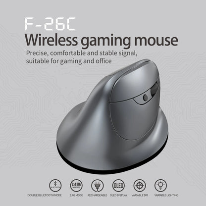 Lefon F33/F26C/F35B Trackball Mouse/ Bluetooth Ergonomic Mouse 2.4G Wireless Rechargeable Rollerball Mice for PC Office Drawing
