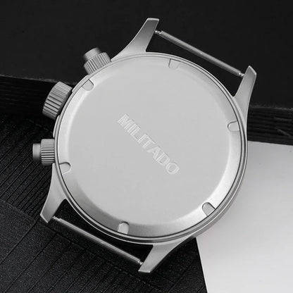 Militado VK61 VK67 Quarz-Chronographenuhr 39mm 316L-Edelstahlgehäuse 3 Zifferblätter wasserdicht 100M Multifunktions-Militäruhr