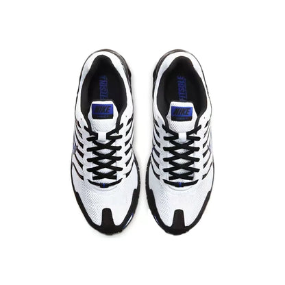 Pánske tréningové bežecké topánky Nike Air Max Torch 4 – čierna/biela/modrá, priedušná sieťovina, ležérny komfort, istý úchop CW7026-100