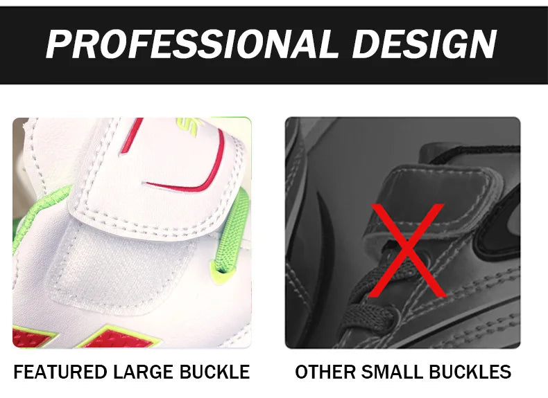 Boy Girl Tf Children's Football Shoes Hook Loop Football Boots No Spikes Lacrosse Beginner Cricket Shoes Baseball Shoes