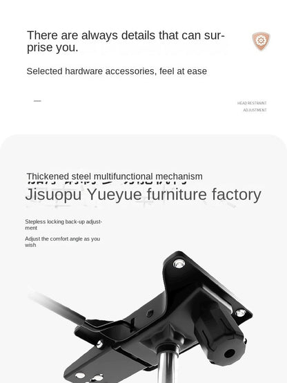 UVR Computer Gaming Chair Ergonomic Reclining Backrest Chair Sedentary Comfort Swivel Seat Breathable Mesh Staff Office Chair
