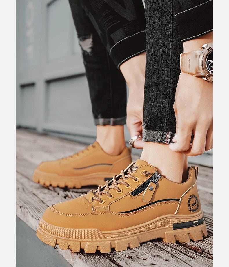 Lässige Herren-Sportschuhe für Outdoor, Wandern und Streetwear – bequem, modisch, mit dicker Sohle