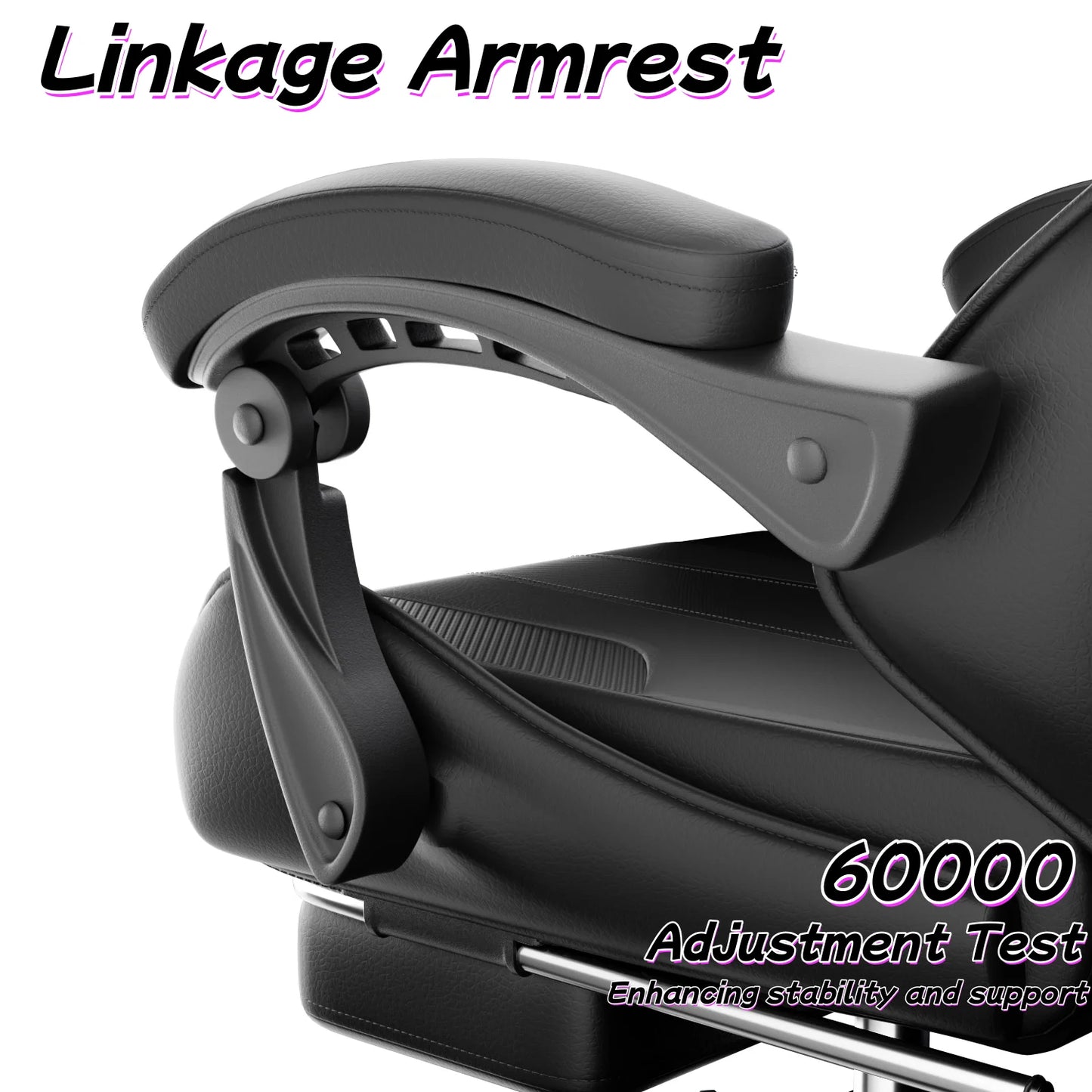 Sedia gaming ergonomica, sedia da ufficio per computer con poggiapiedi e poggiatesta, sedia da ufficio per adulti con altezza e schienale regolabili