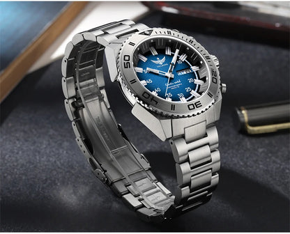 Yelang Watches V1035 44mm Men Diving Watch Human Kinetic Energy Watch 100m Waterproof Watches luminous Japan PX83 Sapphire