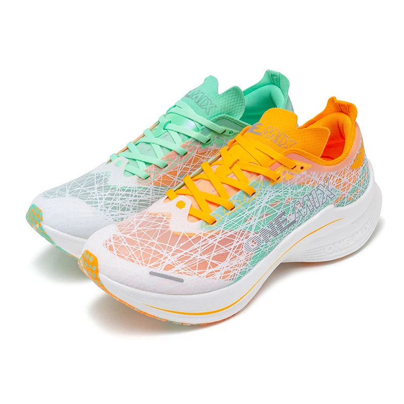 ONEMIX New Nylon Carbon Plate Marathon Running Shoe Pro Tests Stable Support For Shock-Absorbing Ultralight Bounce Sneakers