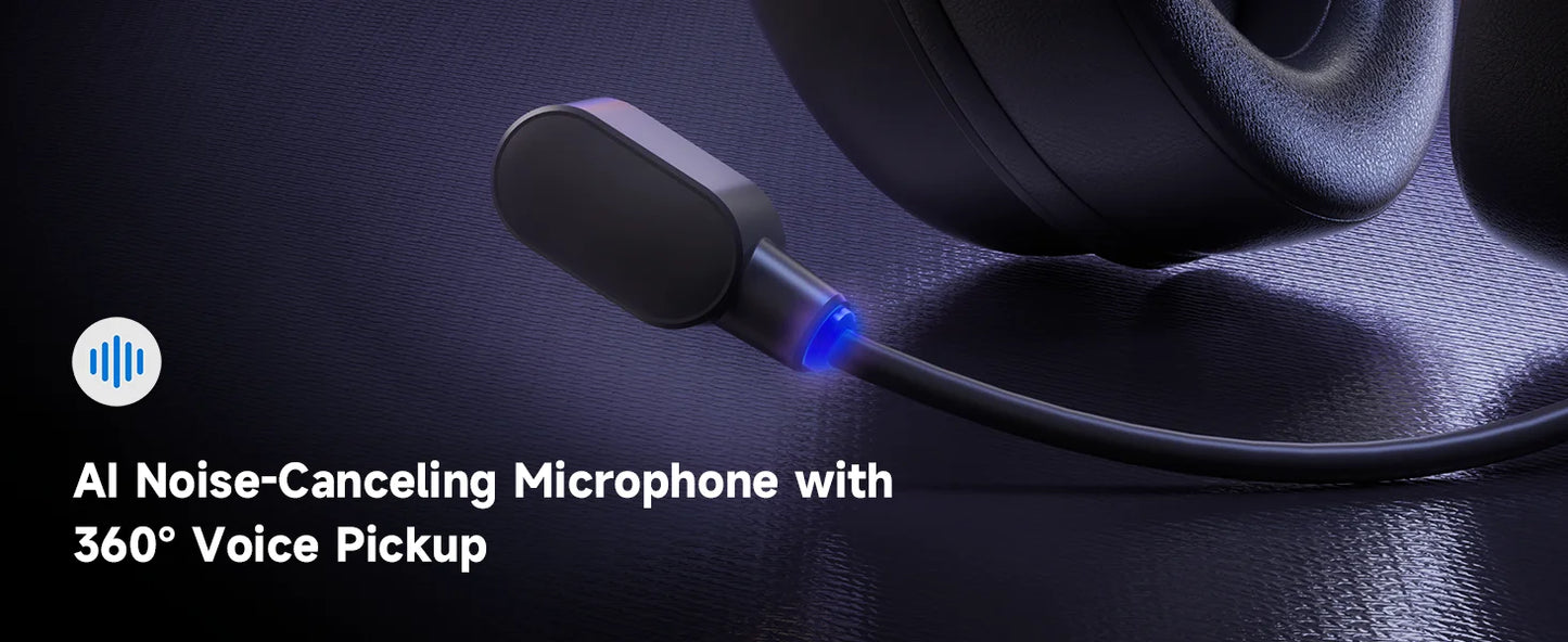 MCHOSE V9 Pro Gaming Wireless Headset 7.1 Surround Sound Headphones Noise Canceling Mic Low Latency Lightweight for PS5 PC SWITCH