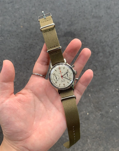 Seagull 1963 International Edition Herren-Mechanikuhr Pilotenuhr ST1901 Retro-Chronograph Armbanduhr Air Force Aviation Neu