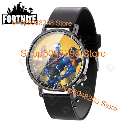 Relógio de Pulso Fortnite para Homem e Mulher, Relógio com Estampado Battle Game, Novidade 2025, Relógio de Quartzo Feminino, Presentes de Aniversário para Crianças