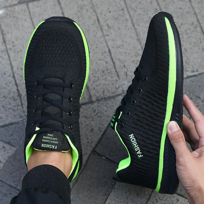 Adidași de alergare pentru bărbați cu plasă, sport, pentru sală, ușori, pantofi casual pentru bărbați, la modă, din tricot respirabil, încălțăminte de mers pe jos, mărimi 39-46