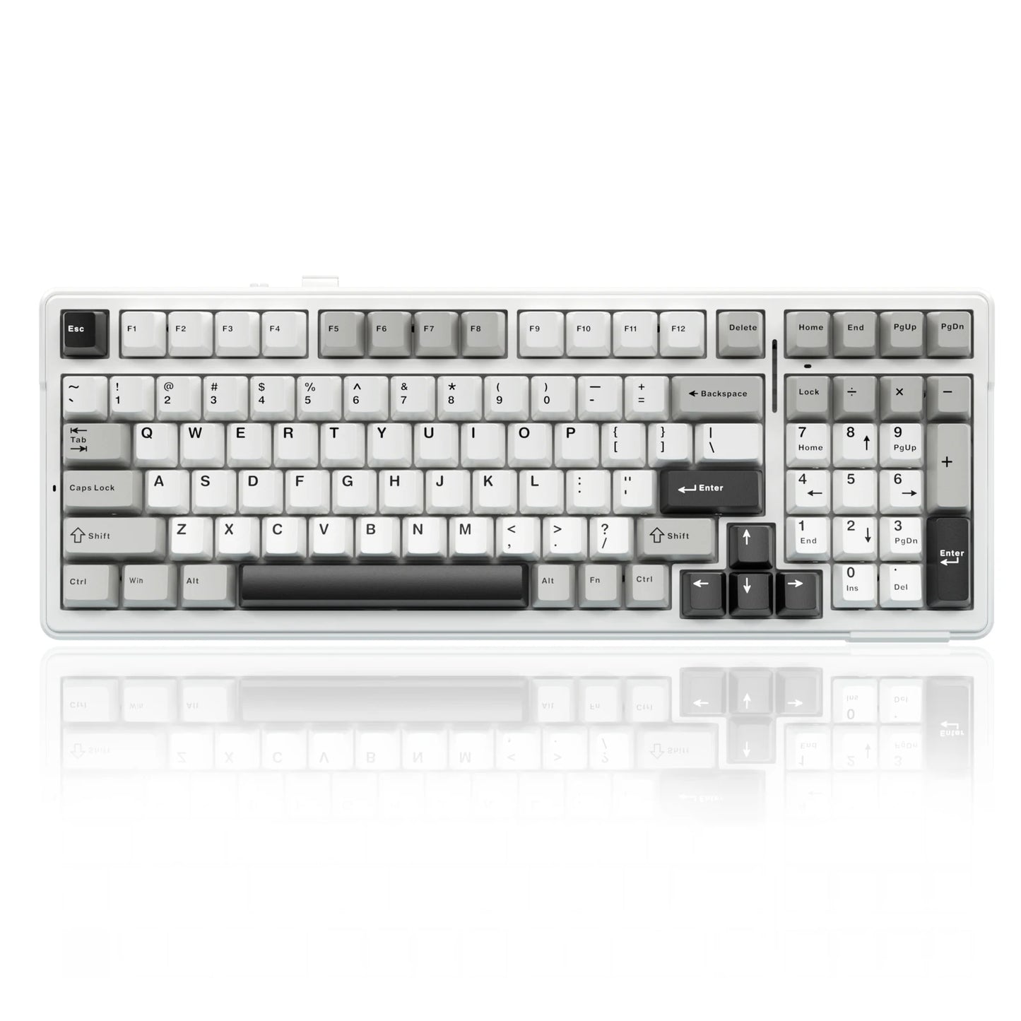 Teclado mecânico AULA F99 Bluetooth 5.0/2.4G sem fios/com fios, teclado gaming com montagem gasket, 99 teclas, personalizável
