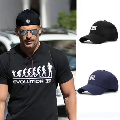 Fitted Full Stretch Closed Cap Hat Letter M Flexible Bill New Trucker Men Flex Dad Hip Hop Baseball Snapback Sun Visor Era