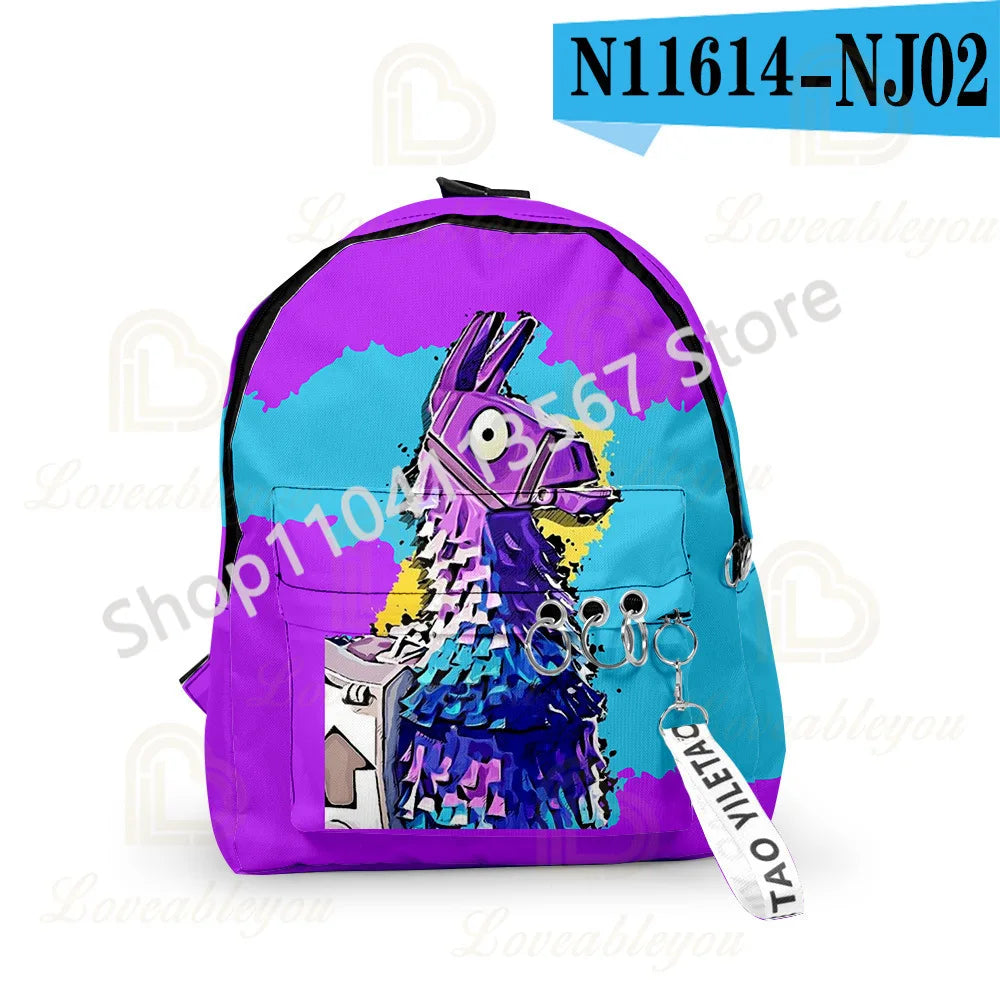 Fortnite Kids 3pcs Backpack Set Women Backpacks Office Stationery for Teenage Girls Boys Laptop Backpack Casual Travel Rucksack