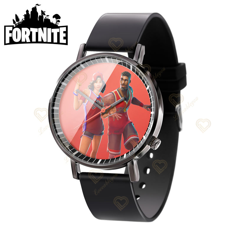 Relógio de Pulso Fortnite para Homem e Mulher, Relógio com Estampado Battle Game, Novidade 2025, Relógio de Quartzo Feminino, Presentes de Aniversário para Crianças