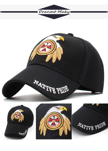 New Men's Animal Baseball Cap Patriotic Bald Eagle and American Flag Snapback Caps For Women USA 3D Embroidery Farm Trucker Hats