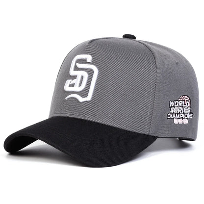 Cappellini da baseball unisex con ricamo di lettere SD, cappelli casual regolabili, cappelli da esterno per la protezione dal sole in primavera e in autunno