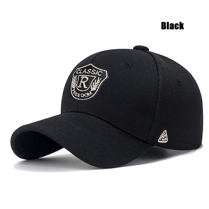 Modische Herren- und Damen-Baseballkappe aus Ananasstoff mit „CLASSIC“-Schriftzug und goldfarbener Stickerei, Unisex, Freizeit, Sport, Visierkappe