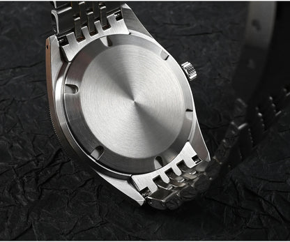 Orologio da uomo automatico San Martin 39.5mm Limited Edition con quadrante Full Lume, NH34 GMT, data a ore 6, 10Bar, Kol Saati di lusso SN0116W