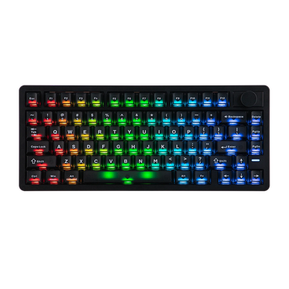 Teclado Gaming Sem Fios Tri-mode Hall Effect EPOMAKER HE75 V2 75% ANSI US Layout com Acionamento Ajustável de 0.005mm/Rapid Triggering