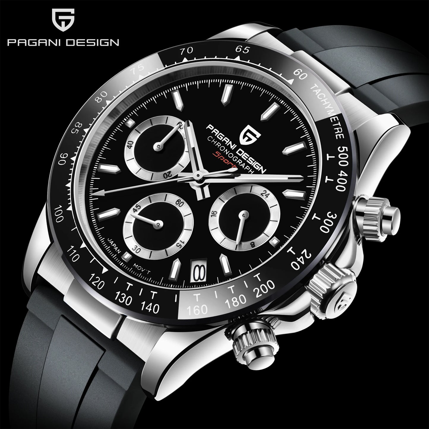 2026 New PAGANI DESIGN PD-1664 Meteorite Dial Fashion Men Quartz Wristwatches 100M Sapphire Glass Chronograph relogio masculino