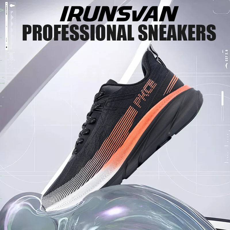 IRUNSVAN 2026 Original Air Cushion Running Shoes Fitness Jump Exercise Breathable Sports Shoes Men's Walking Shoes