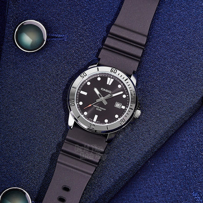 Casio watch for men business fashion resin strap atmospheric waterproof MTP-VD01-1E